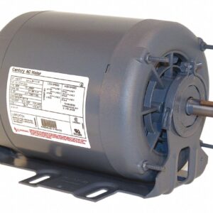 CENTURY Belt Drive Motor: 1 Speed, Open Dripproof, Cradle Base Mount, 1/2 HP, 1,140 Nameplate RPM