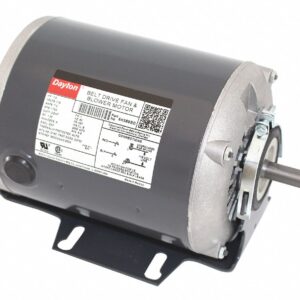 DAYTON Belt Drive Motor: 1 Speed, Open Dripproof, Cradle Base Mount, 1/2 HP, 1,725 Nameplate RPM, B