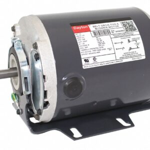 DAYTON Belt Drive Motor: 1 Speed, Open Dripproof, Cradle Base Mount, 1/3 HP, 1,725 Nameplate RPM, B