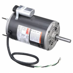 DAYTON Direct Drive Blower Motor: 1 Speed, Open Air-Over, Stud Mount, 1/2 HP, 1,140 Nameplate RPM
