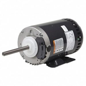 U.S. MOTORS Condenser Fan Motor: Band Mount, Totally Enclosed Air-Over, 1 HP, 1,100 Nameplate RPM
